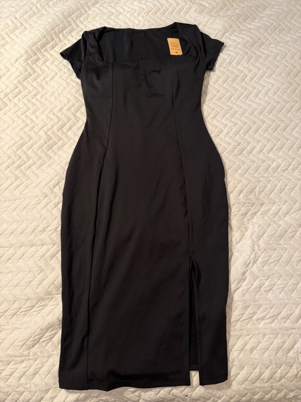 Black Short Sleeve Black Shapewear Dress